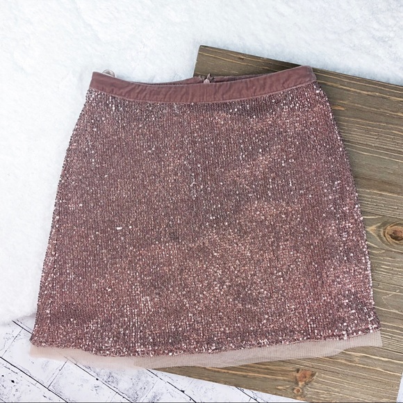 Free People Dresses & Skirts - Free People Wild Child Sequin Mini Skirt NWOT